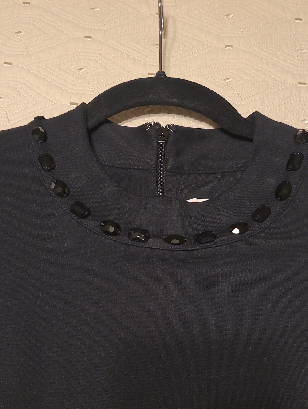 Michael Kors Black Sleeveless Jewel-Neck Sheath Dress Size M - Picture 3 of 4